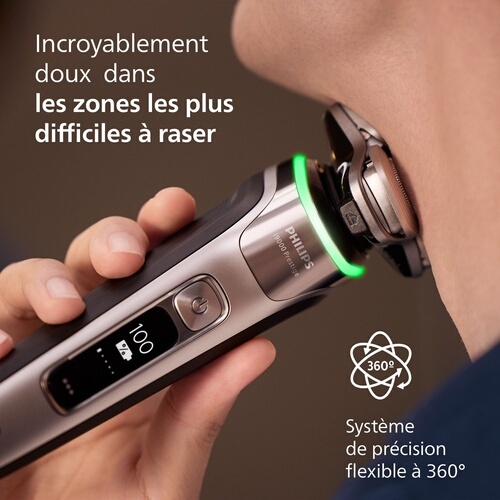 Rasoir électrique Philips XP9202/10 100 % étanche Serie i9000 prestige avec SkinIQ