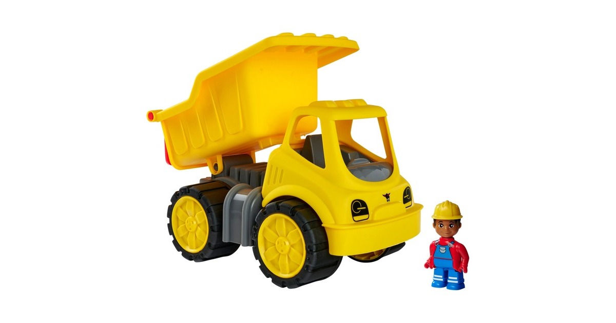 BIGPower-Worker - Kiepwagen + Figuur Speelgoedvoertuig