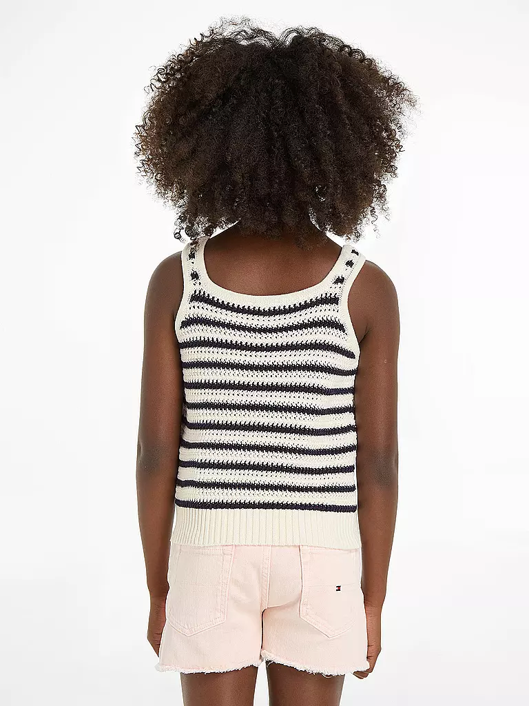 TOMMY HILFIGER Mädchen Stricktop  creme