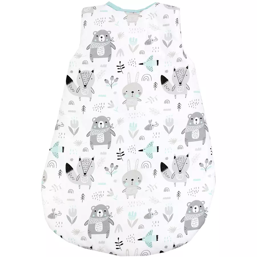 TupTam Baby Ganzjahres Schlafsack Ärmellos Wattiert graugrün