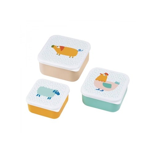Set de 3 lucn box - la ferme