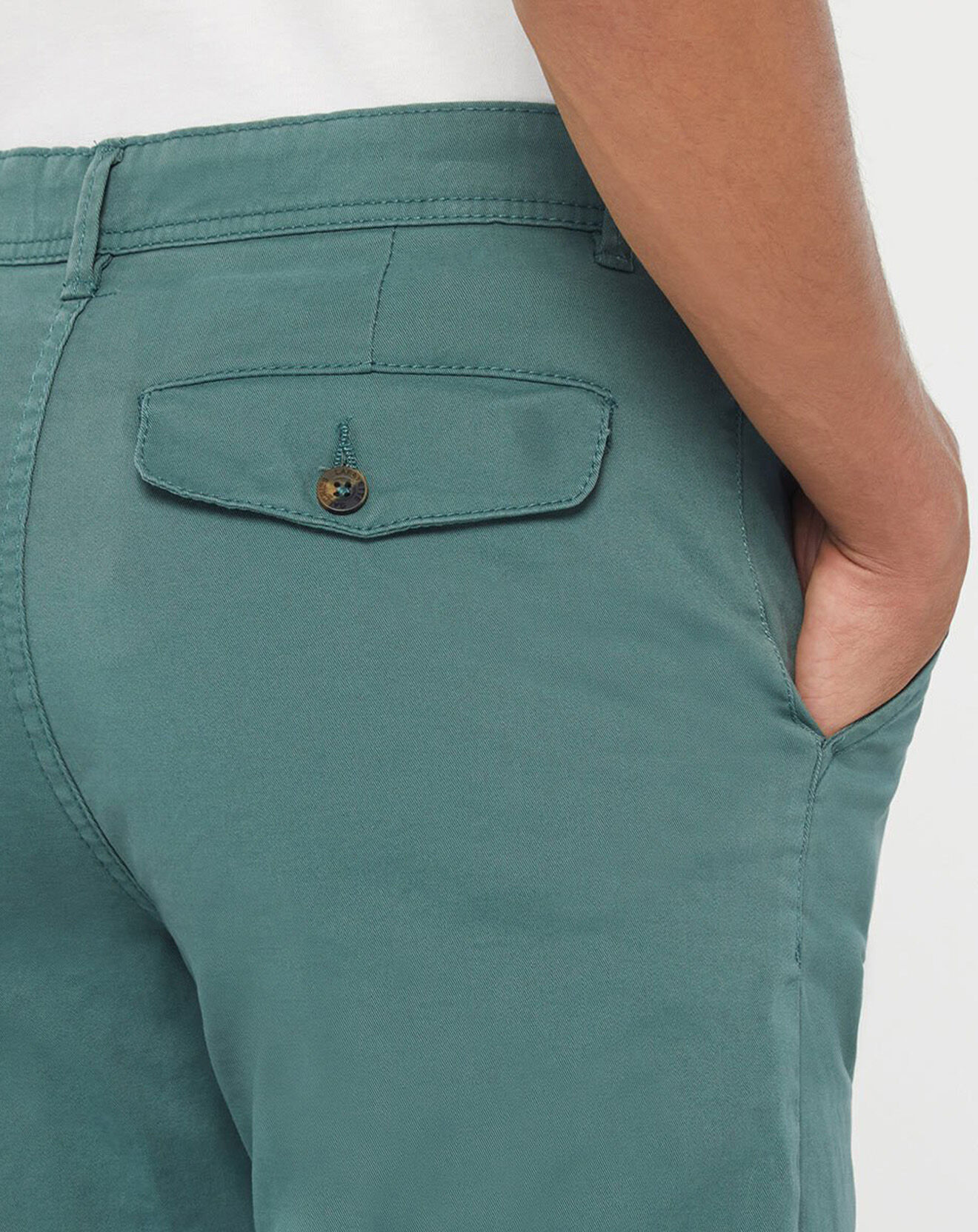 Galeries Lafayette Pantalon Chino en Coton Bio Relax Kutrelax vert