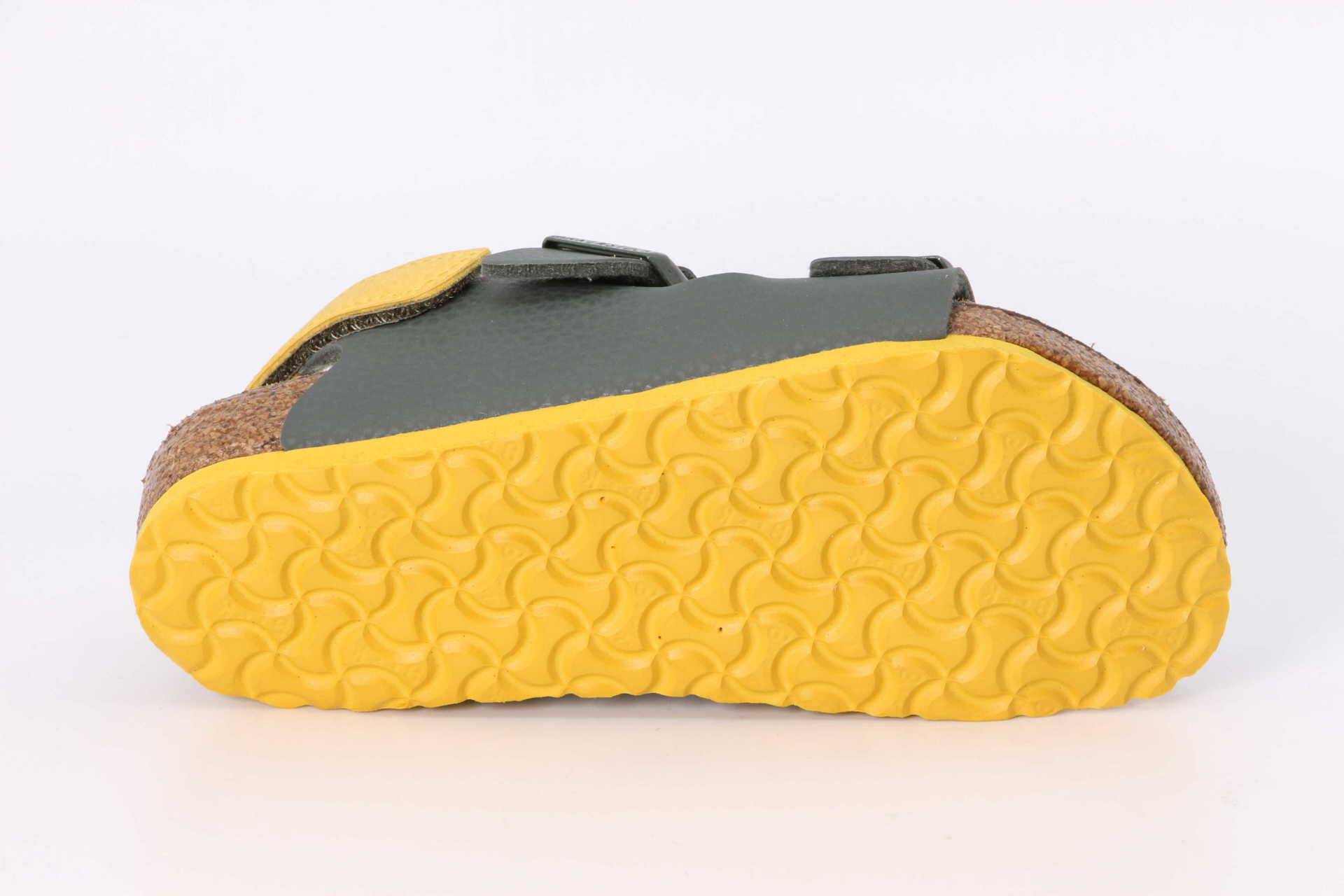Birkenstock Milano Kids Velcro grün / gelb