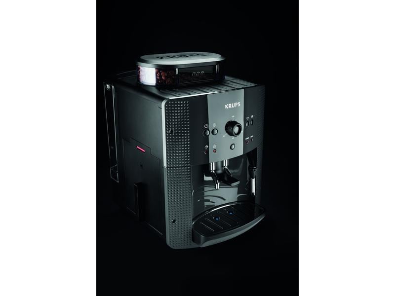 Krups Kaffeevollautomat EA8108 Schwarz Kompakte Kaffeemaschine