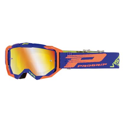 Masque cross Progrip VISTA 3303/18 Bleu/Orange fluo 2021 - Bleu / Orange