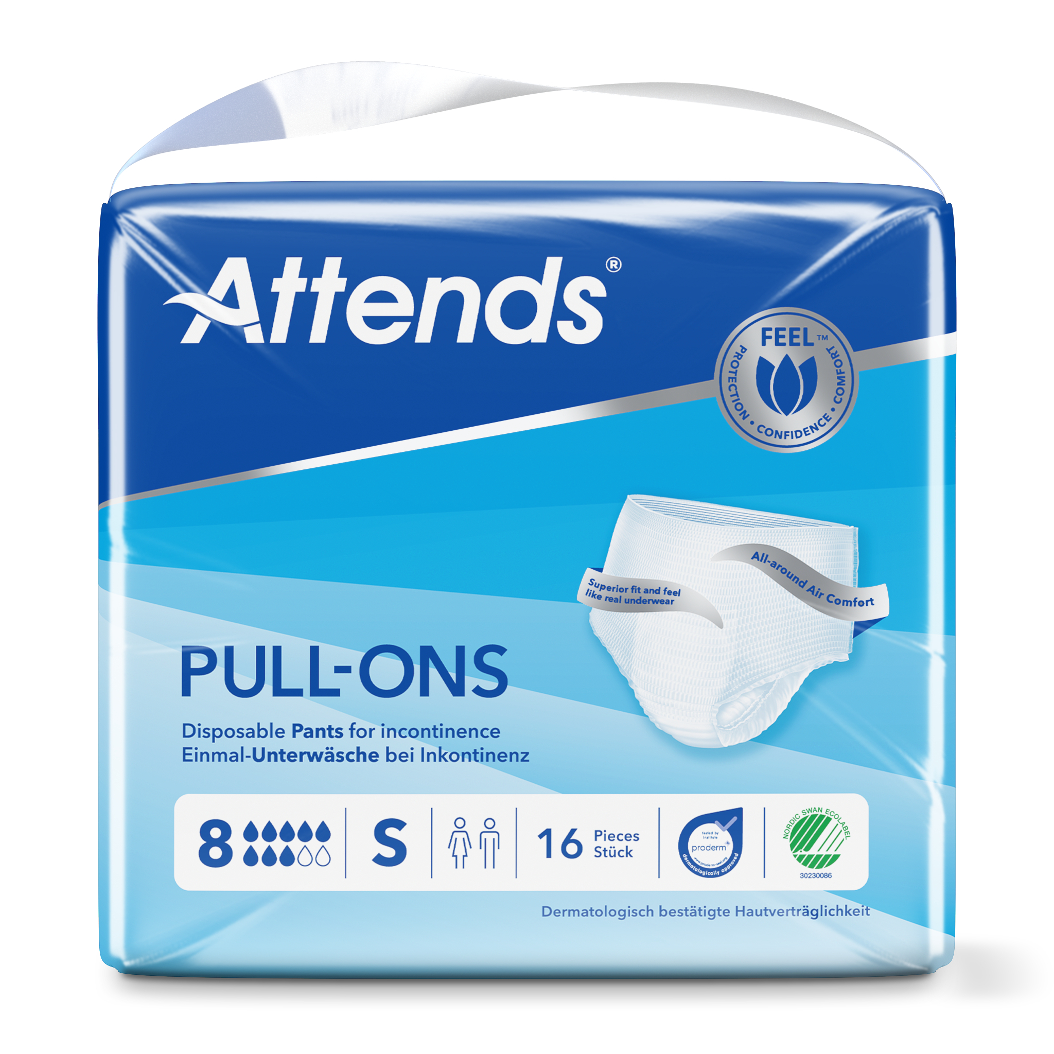 Attends Pull Ons /8 Small (16 Stuks)