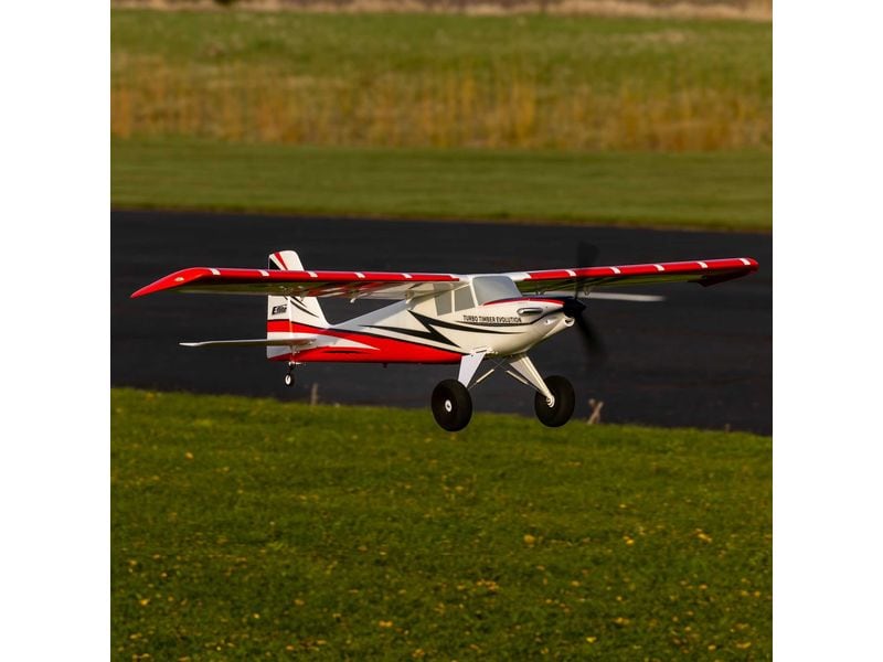 E-flite Motorflugzeug Turbo Timber Evo 1555 mm, PNP Kompaktes STOL-Flugmodell mit funktioneller und werkseitig eingebauter LED-Lande-, Navigations- und Stroboskopbeleuchtung