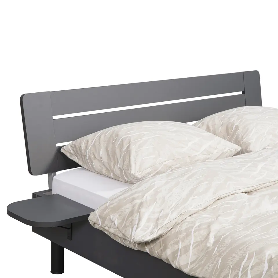Bed Nova - grafietkleur - 160x200 cm