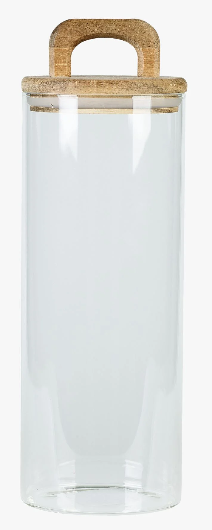 Oppbevaringskrukke transparent - ø10 x h13,5cm
