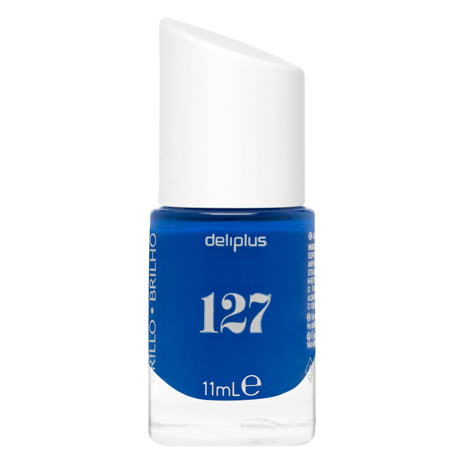 Vernis à ongles bleu brillant Deliplus 127
