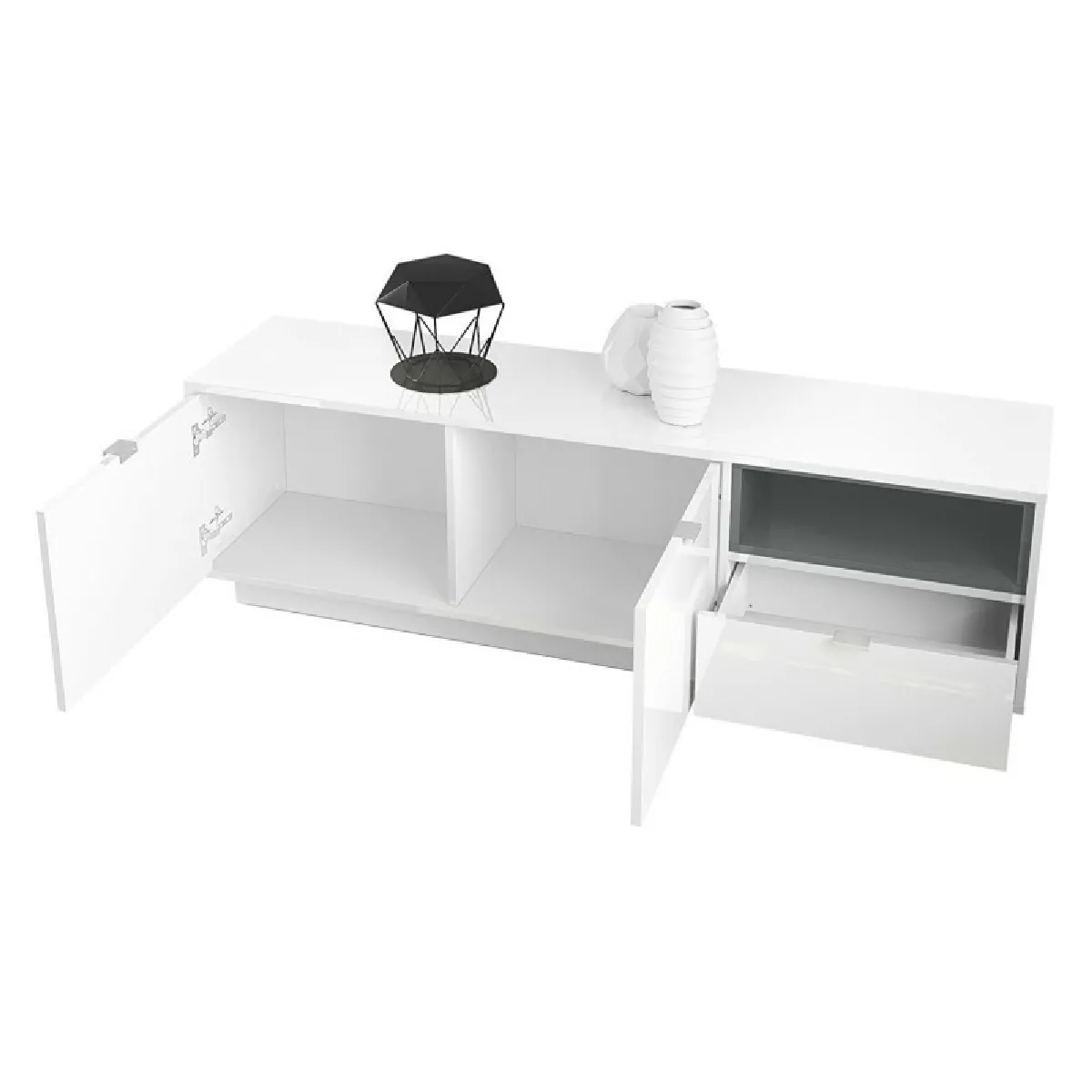 MPC Meuble TV - Laqué Blanc