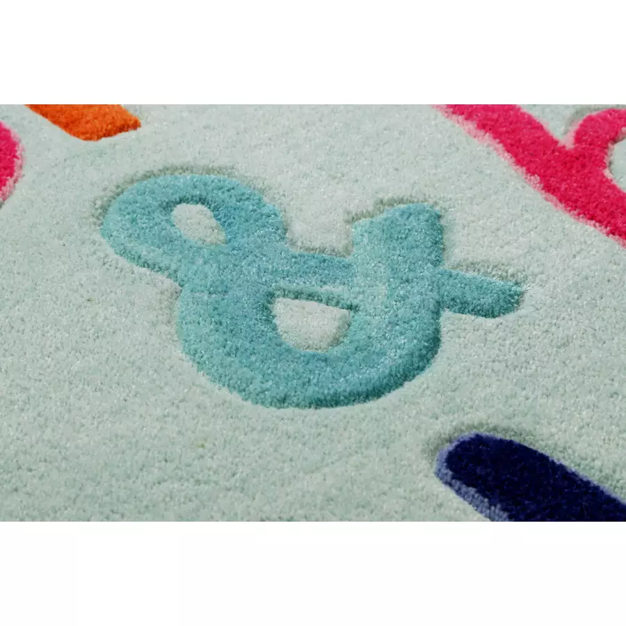 Smart Kids Kinderteppich Happy me! hellblau