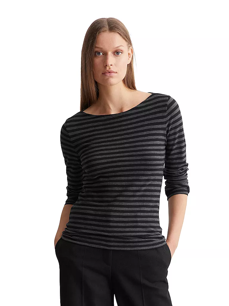 MARC O'POLO Langarmshirt schwarz