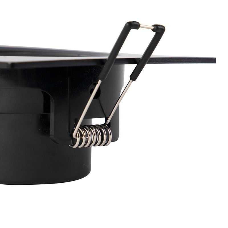 Set van 3 inbouwspots zwart incl. LED 3-staps dimbaar - Miu
