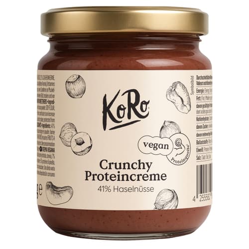 Koro vegane crunchy Proteincreme