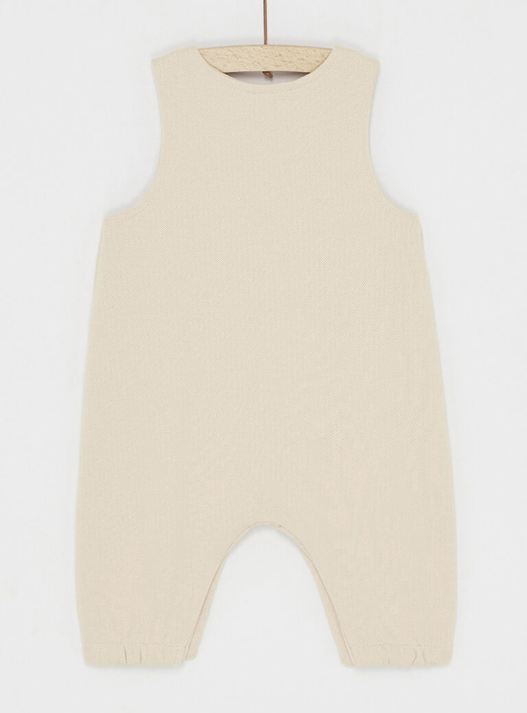 Salopette unie sable mixte