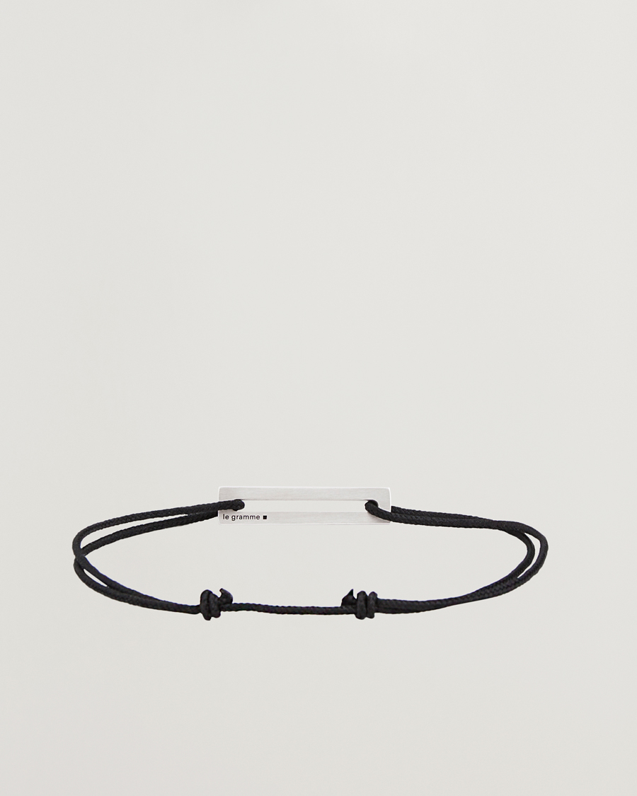 LE GRAMME Lacquered Cord Bracelet Red