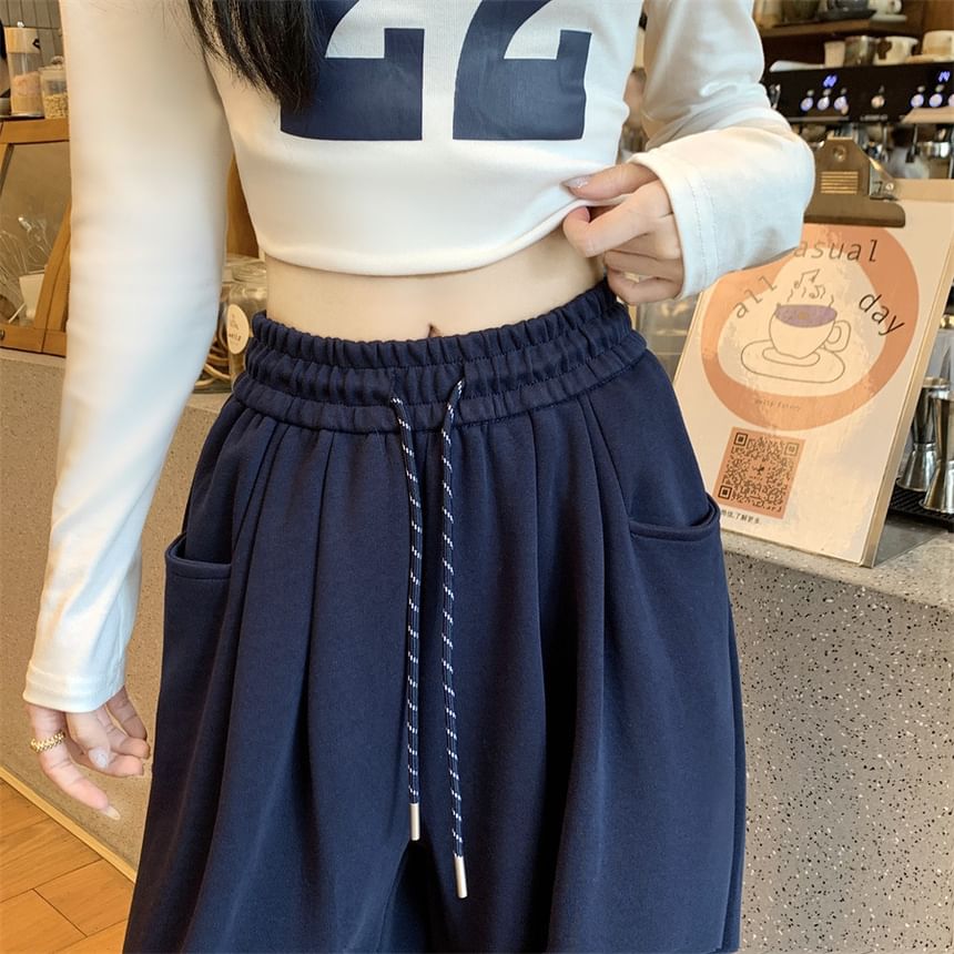 Cloud Nine - Wijde joggingbroek met trekkoord in de taille
