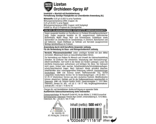 Lizetan Protect Garden Orchid Spray, gebruiksklaar, 500 ml