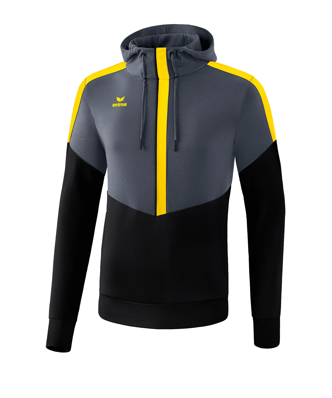 Erima Squad Hoody Grau Schwarz