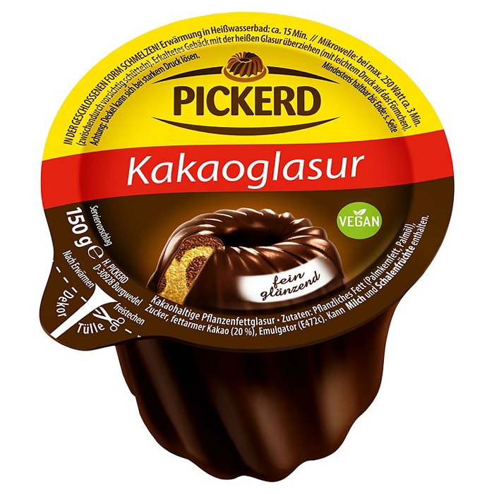 PICKERD Glasuren 150 g, Kakao
