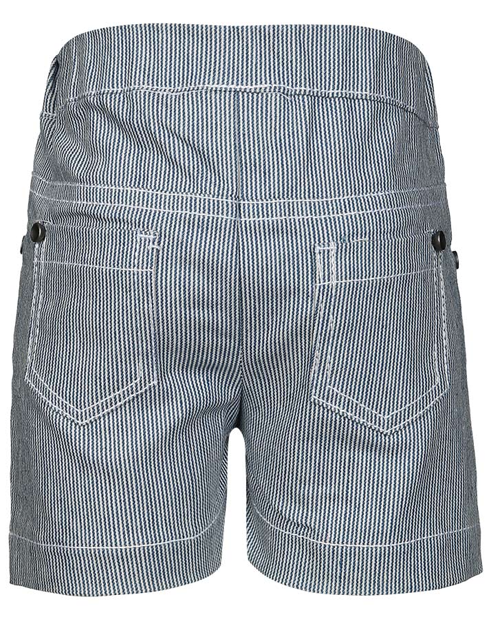Jeans-Shorts ROTES BOOT geringelt in denim/weiß
