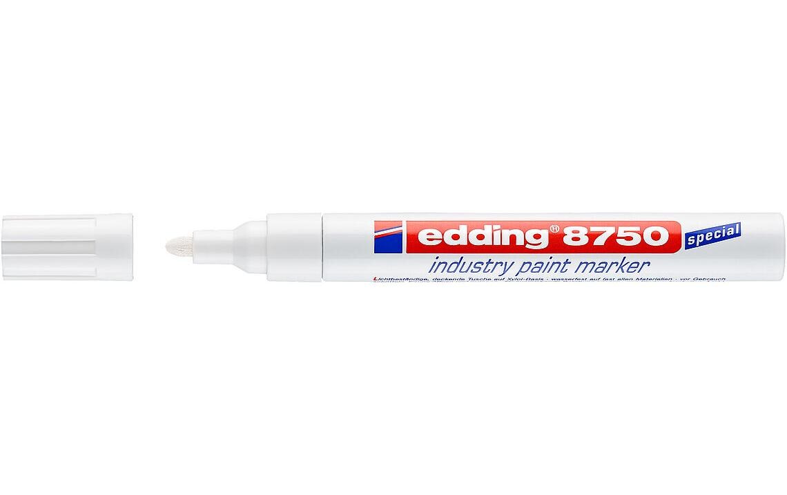 Lackmarker Industrie 8750 Weiss, 1 StückLackmarker Industrie 8750