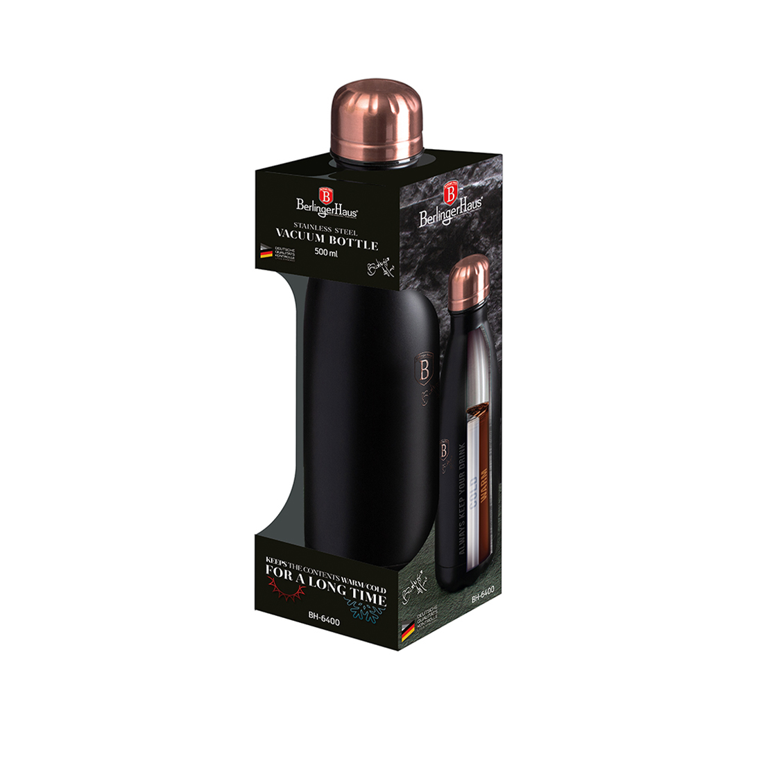 Berlinger Haus Thermosflasche 0.5 Liter  Black Rose Collection