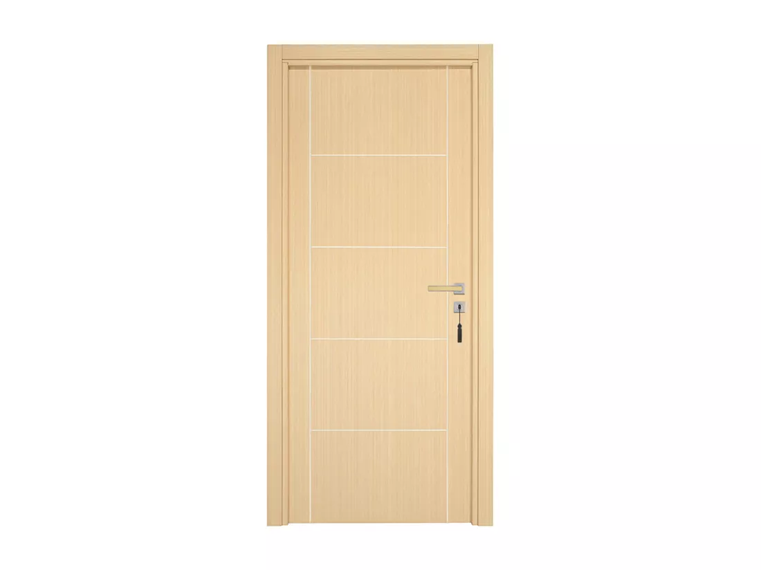 Bloc-porte pose fin de chantier collection Premium Casoar, H.204 x l.83 cm, aspect chêne clair, réversible