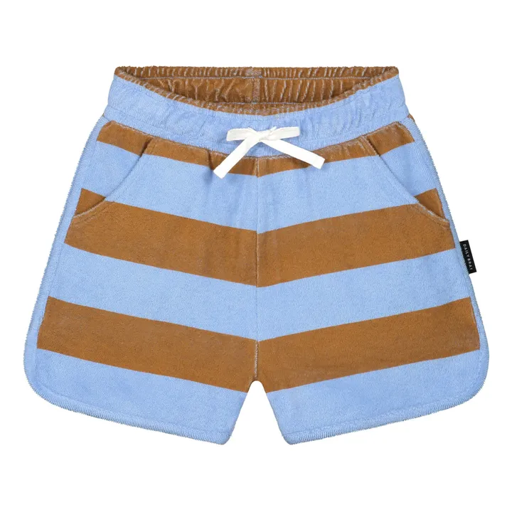 Daily Brat Short Rayure Eponge | Bleu ciel