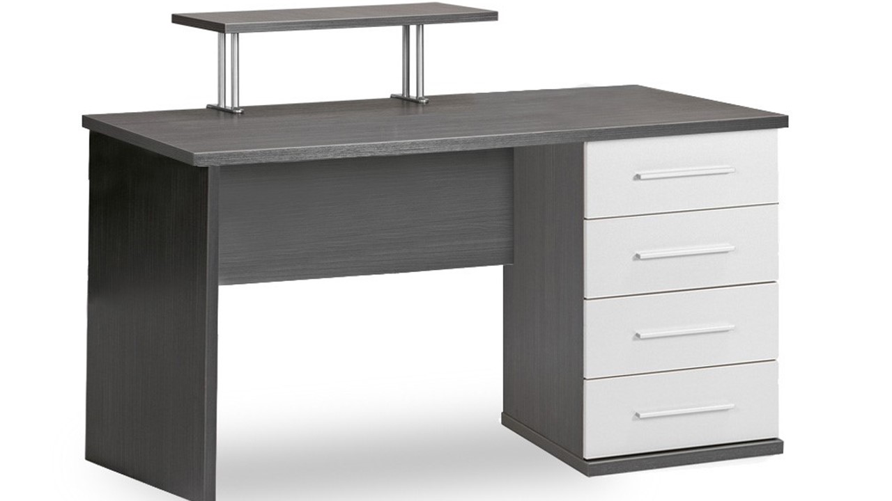 Bureau opzet Woody donkergrijs