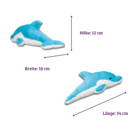 welliebellies®Wärmekuscheltier Delfin