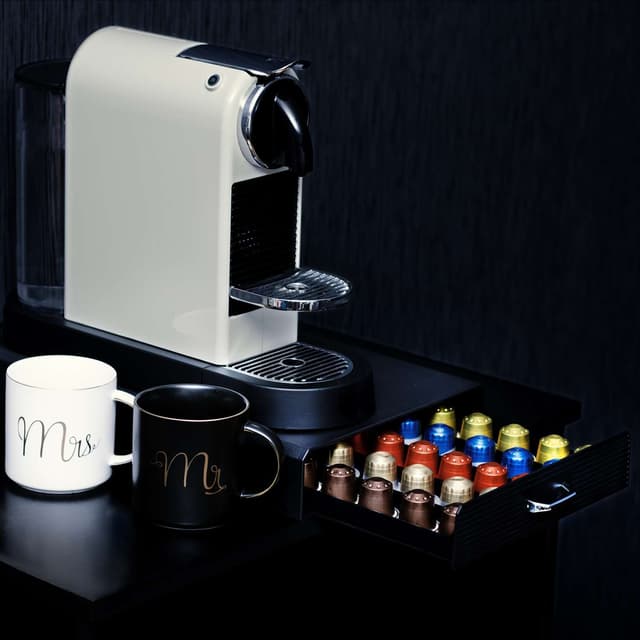 Opbevaringsboks til Nespresso kaffekapsler (sort)