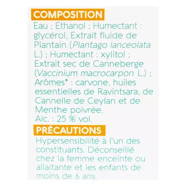 Spray para garganta Naturaactive ENT, aroma de cranberry e banana-da-terra, 20ml