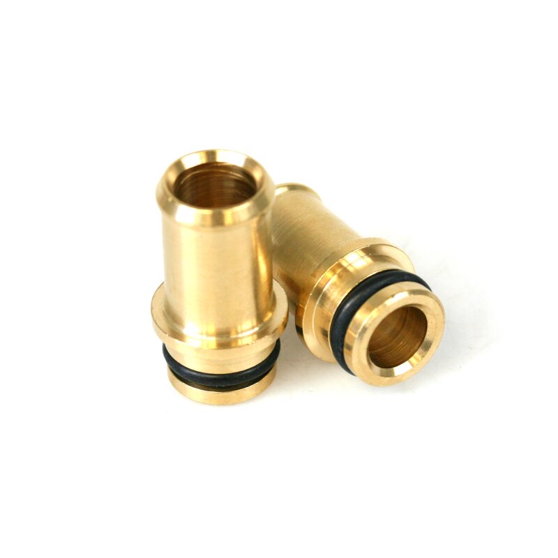 BRC Messing-Wasseranschlüsse 16mm für Genius MB Verdampfer gerade (Set 2 Stück)