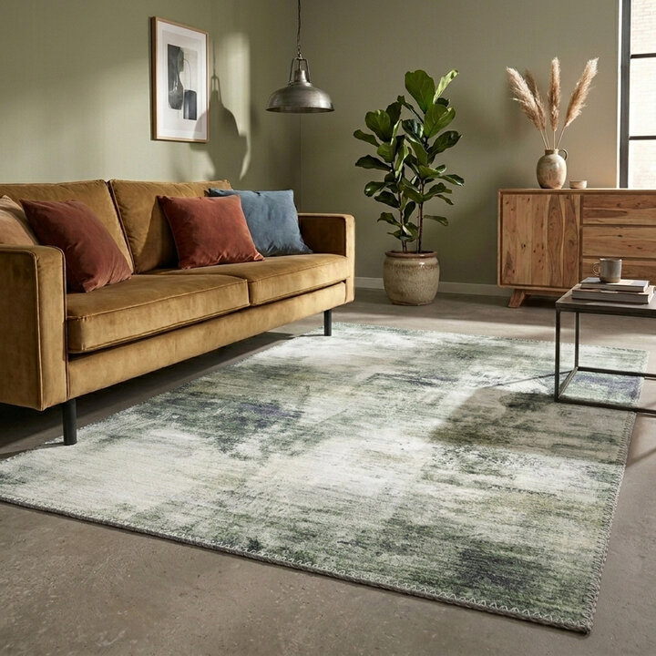Modern vloerkleed - Strong Groen | Stijlvol