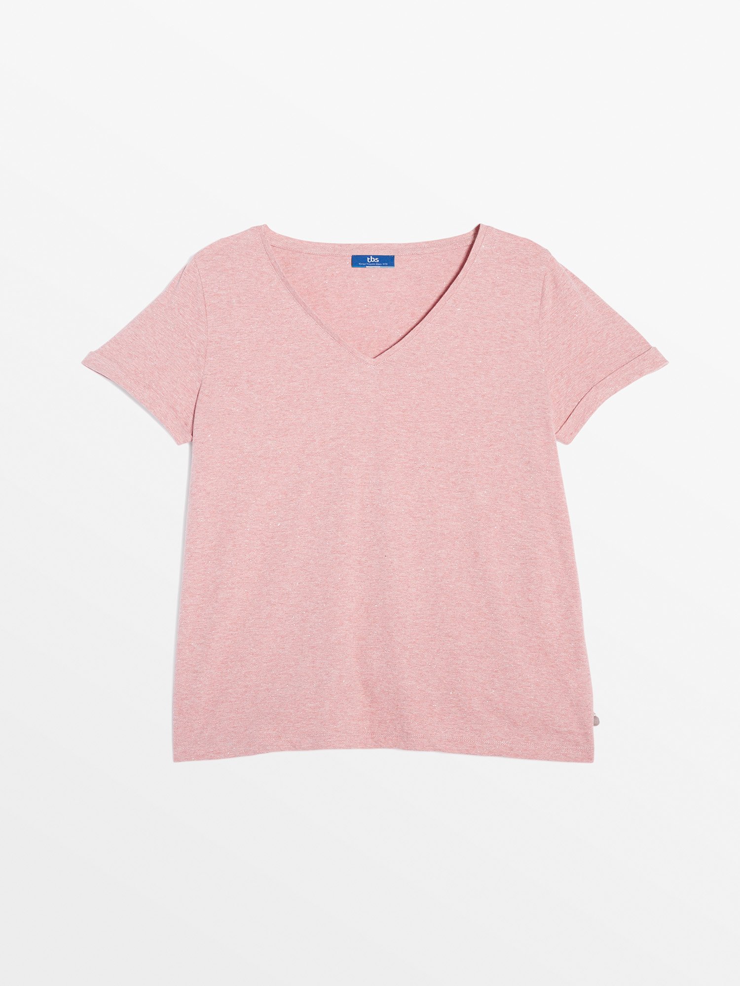 Tee Shirt Femme Manches Courtes Rose