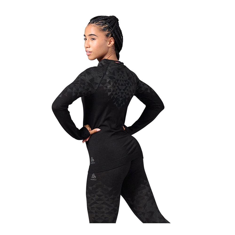 Odlo KINSHIP PW 200 - Sous-couche Femme black melange