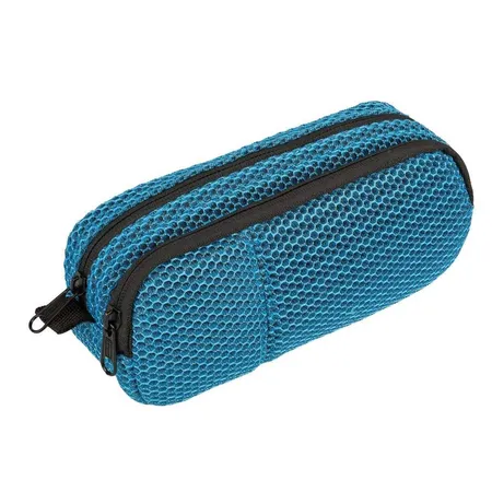 Idena Stifte-Etui Mesh 2 Fächer, blau