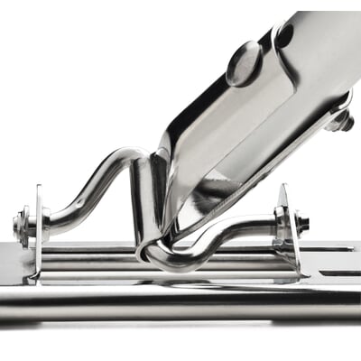 Klapphalter Edelstahl mit Aluminiumstiel