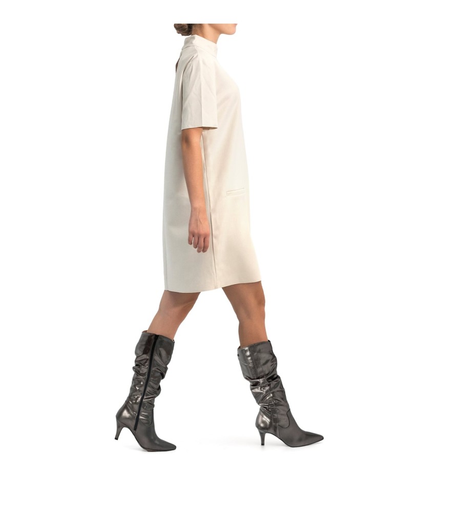 Botas Mustang Chantal Prateadas - Altura do Salto 8cm -
