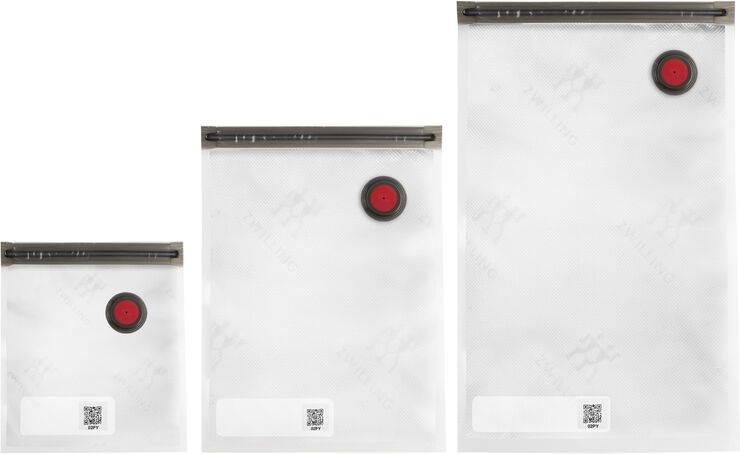Zwilling Fresh & Save Vakuum posesæt 3 stk. Str L Transparent & no color