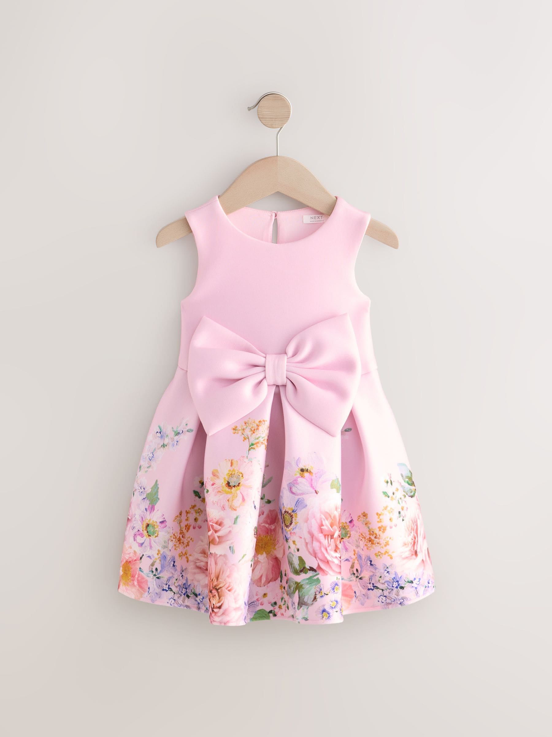 Roze - Mouwloze bloemenjurk (3mnd-7jr)