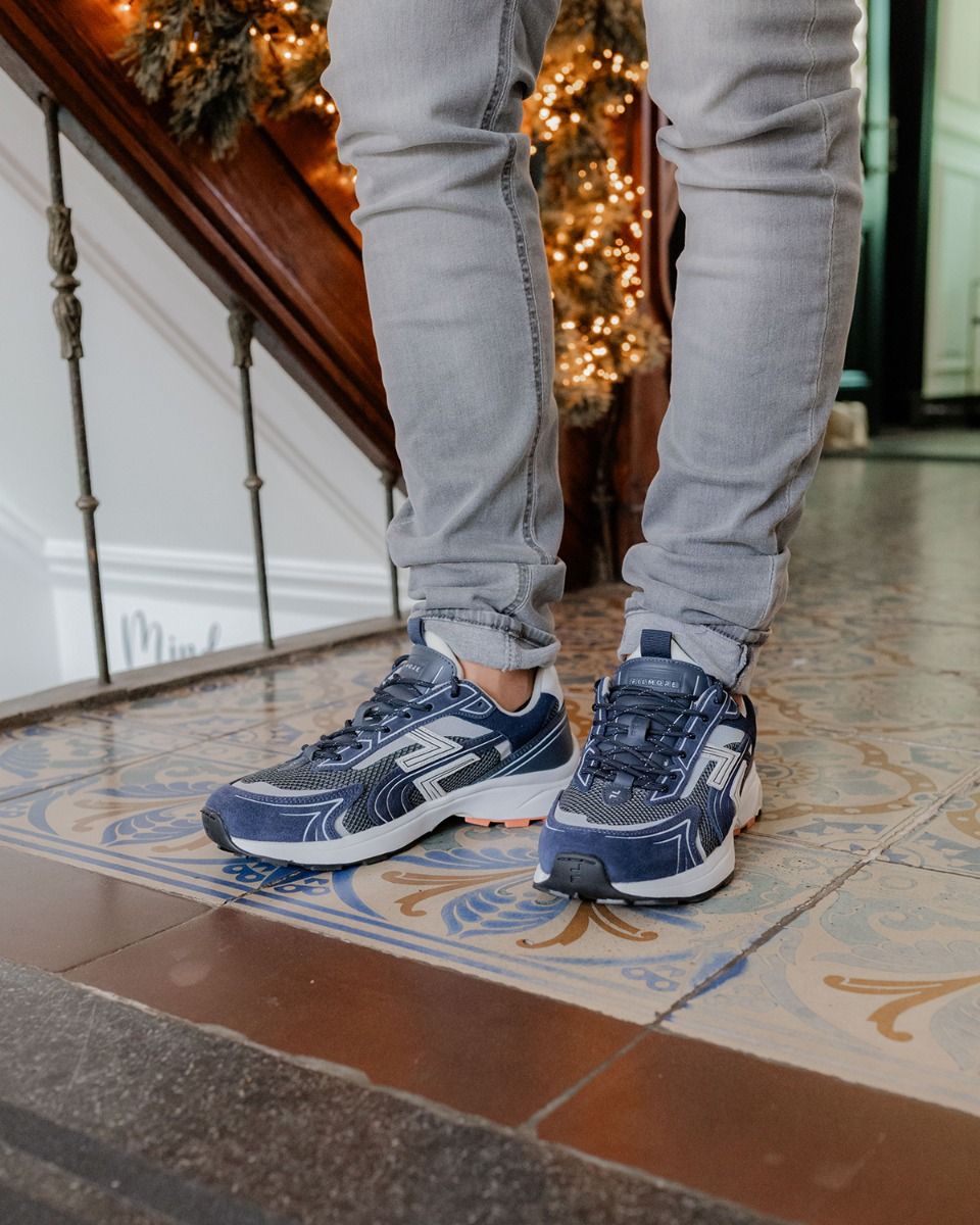 Filmore Yali Donkerblauw Herensneakers