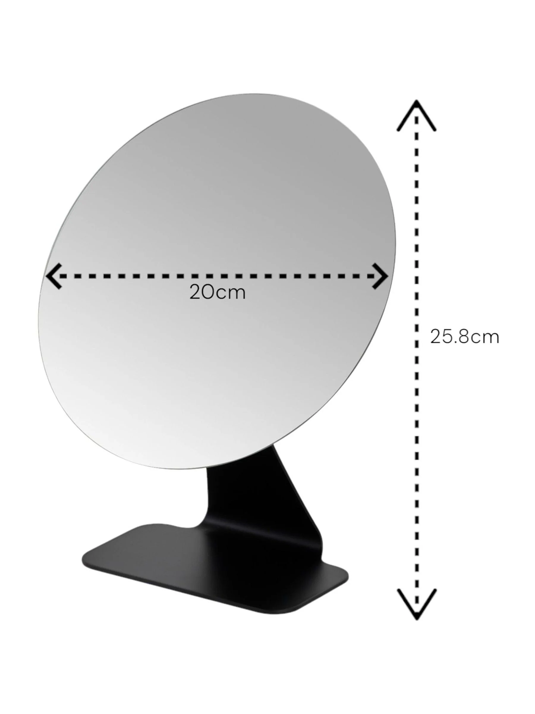 Showerdrape Corus Round Vanity Mirror