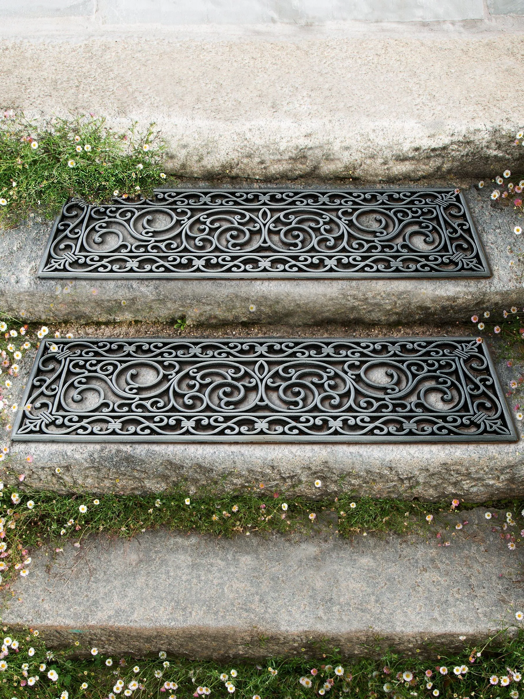Set van 2 anti-slip voetmatten