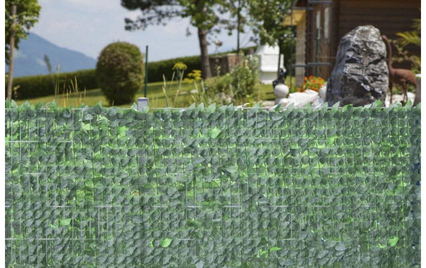 Sichtschutz Hecke Ahorn 1.5x3m grün<br>Sichtschutzhecke in natürlicher Ahornblattoptik