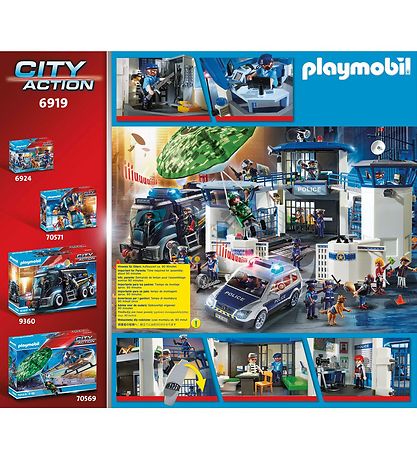 Playmobil City Action - Politistation Med F?ngsel - 6919 - 256 D