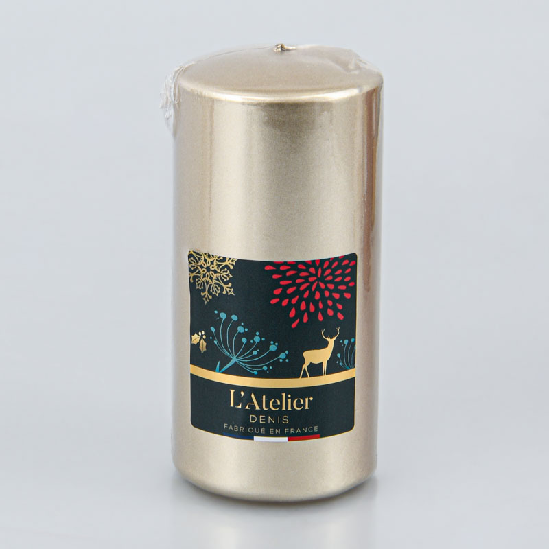 Bougie cylindrique bronze L'Atelier Denis