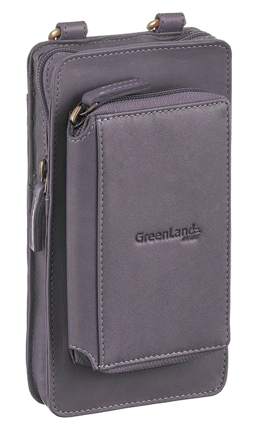 GreenLand Nature Handytasche »NATURE Soft« mit aufgesetzter Börse und RFID-Schutz
